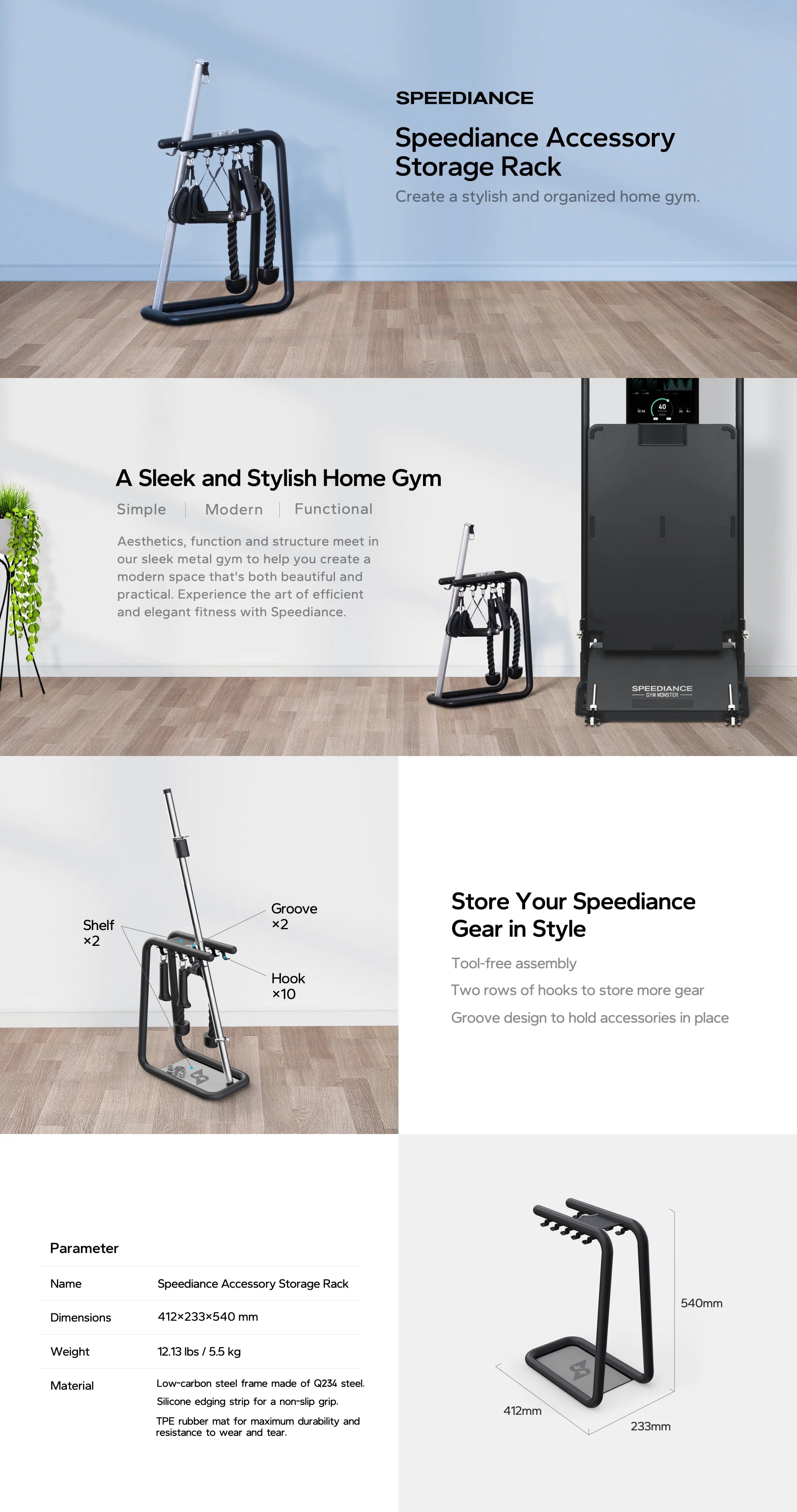 Declutter with a Storage Rack Today - Speediance AU