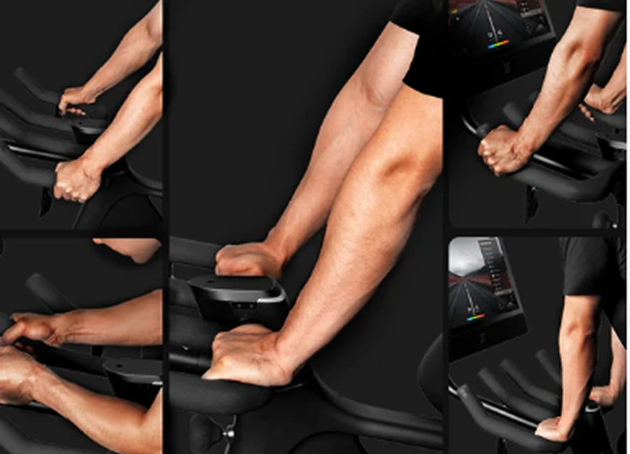 Adjust the bike to fit you. Your specialist helps you get comfortable with the riding controls and training options.