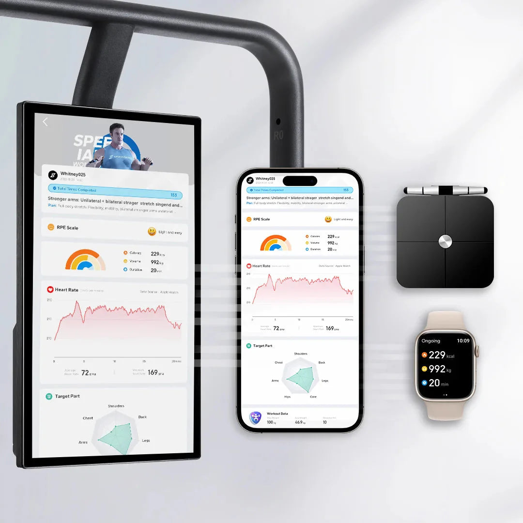 Digital display, smartphone, smartwatch, and small device on a light gray background